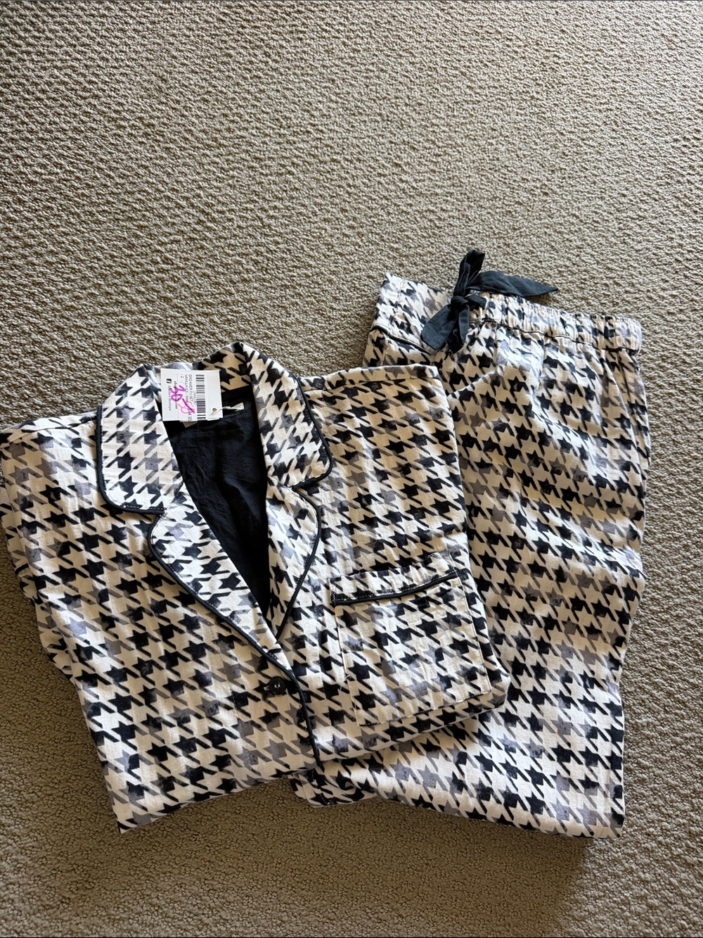 Z Supply Houndstooth Two-Piece Set - Black & White